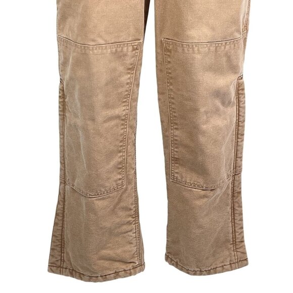 Carhartt 40x30 Canvas Duck Bib Overalls Insulated Double Knee Workwear USA Made - Picture 7 of 16